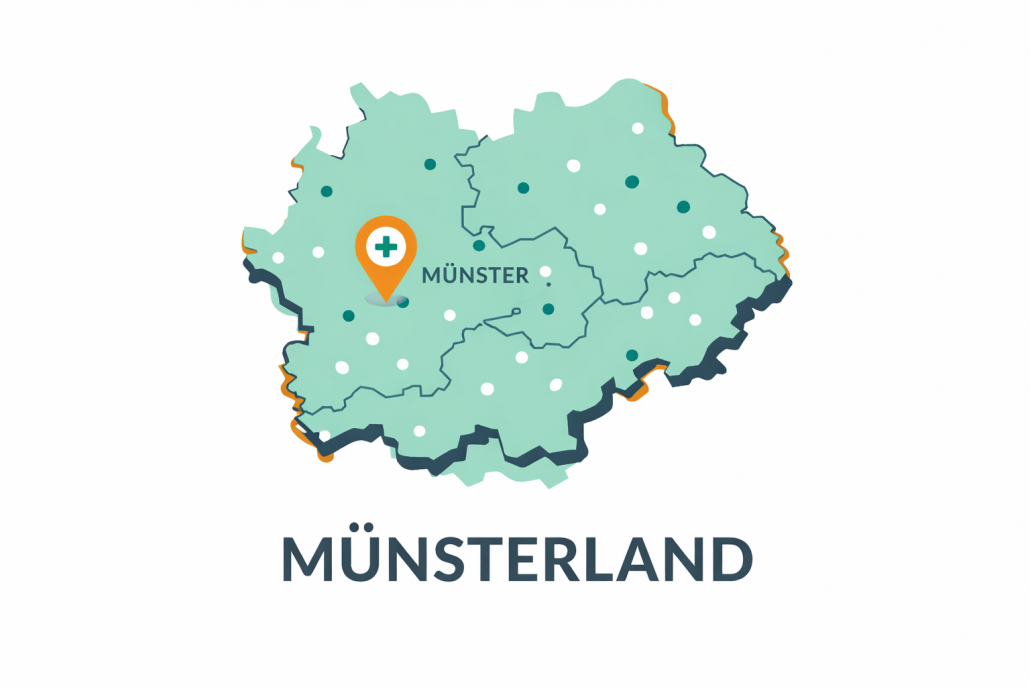 Karte Münsterland